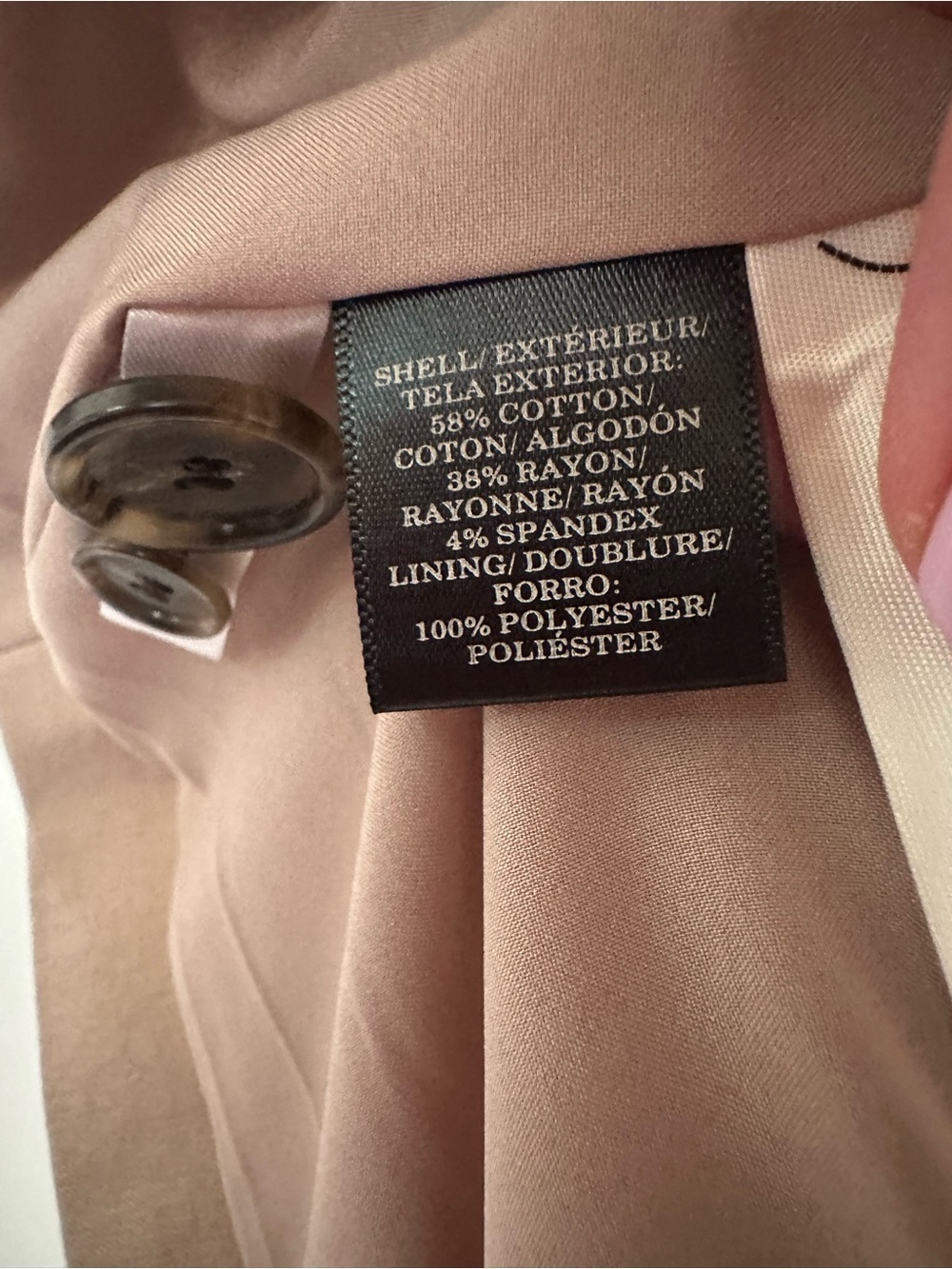 Ann Taylor Beige Taupe Single‑Button Blazer Women’s Size 6 - Picture 8 of 16